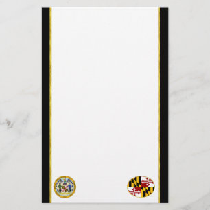 Maryland flag stationery