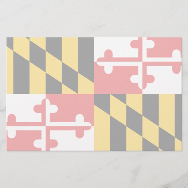 Maryland Flag Stationery (Front)