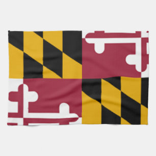 Maryland Flag Tea Towel