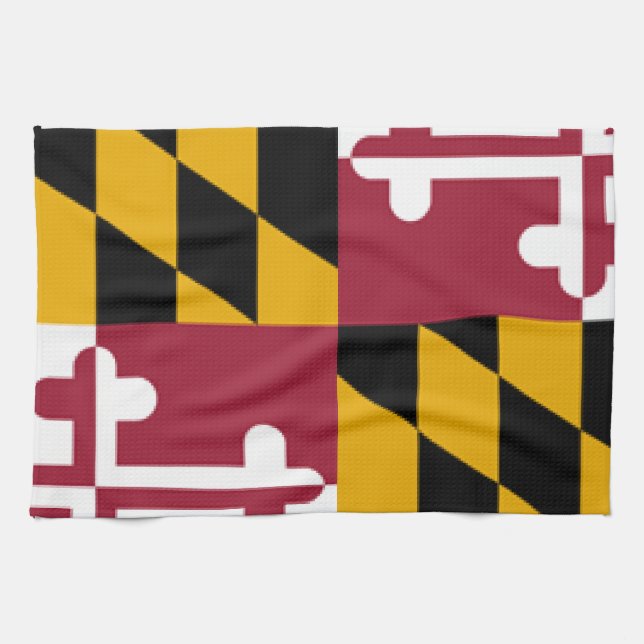 Maryland Flag Tea Towel (Horizontal)