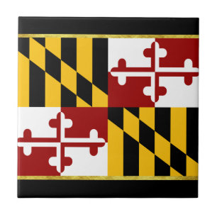 Maryland flag tile