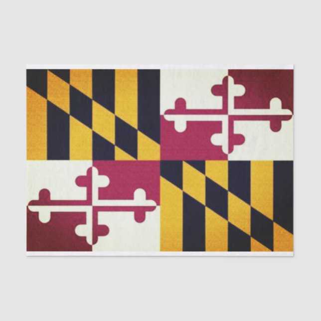 Maryland Flag Tissue Paper (Front)
