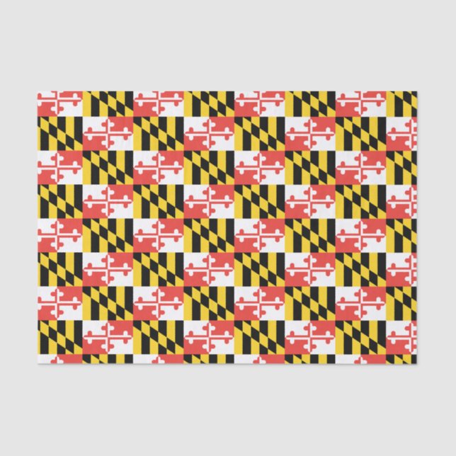 Maryland Flag Tissue Paper (Front)