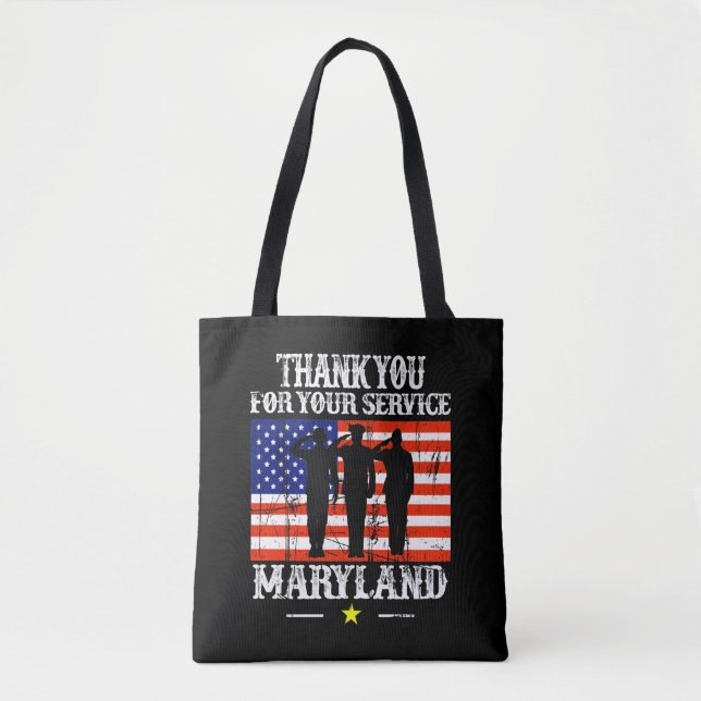 Maryland Flag Tote Bag (Front)