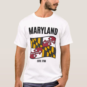 Maryland flag USA T-Shirt