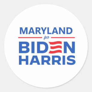 Maryland for Biden Harris Classic Round Sticker