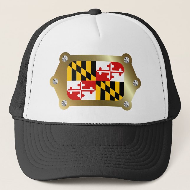 Maryland framed Flag Hat (Front)