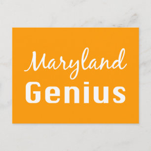 Maryland Genius Gifts Postcard