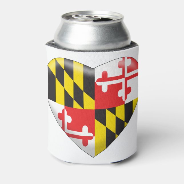 Maryland Heart Can Cooler (Can Back)