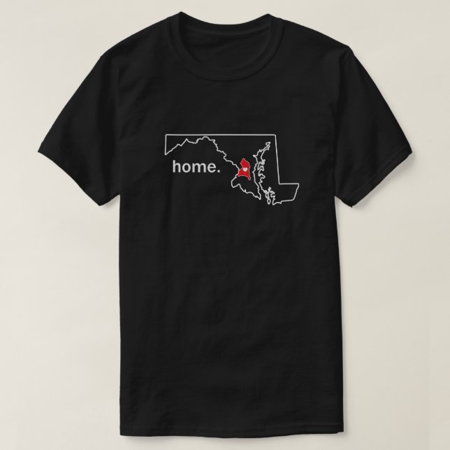 Maryland Home County shirt - Prince George's co. (Design Front)
