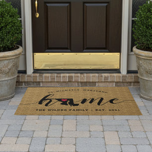 Maryland Home State Personalised Doormat