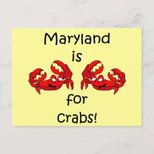 Maryland is for Crabs Postcard
