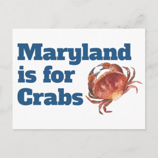 Maryland is for Crabs Postcards