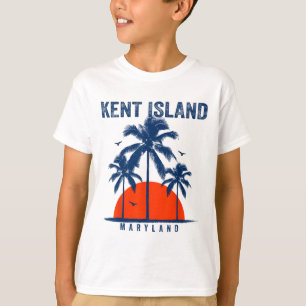 Maryland Kent Island Ocean Surfing Surfboarding T-Shirt