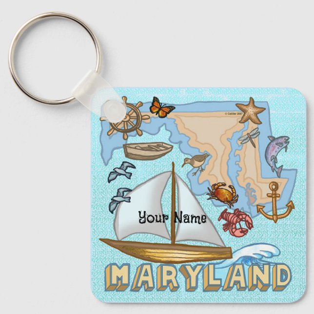 Maryland  key ring (Front)