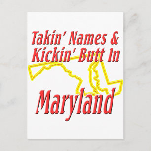 Maryland - Kickin' Butt Postcard