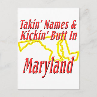 Maryland - Kickin' Butt Postcard