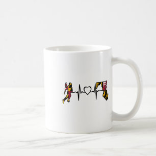 Maryland Lacrosse Shirt Maryland Flag Lax Player H Coffee Mug