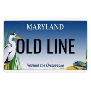 Maryland License Plate Flexible Magnet