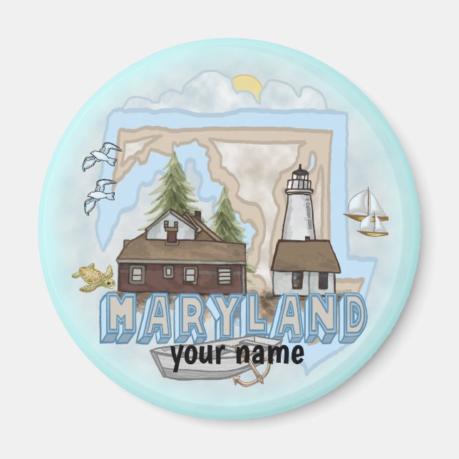 Maryland Lighthouse magnet  (Front)