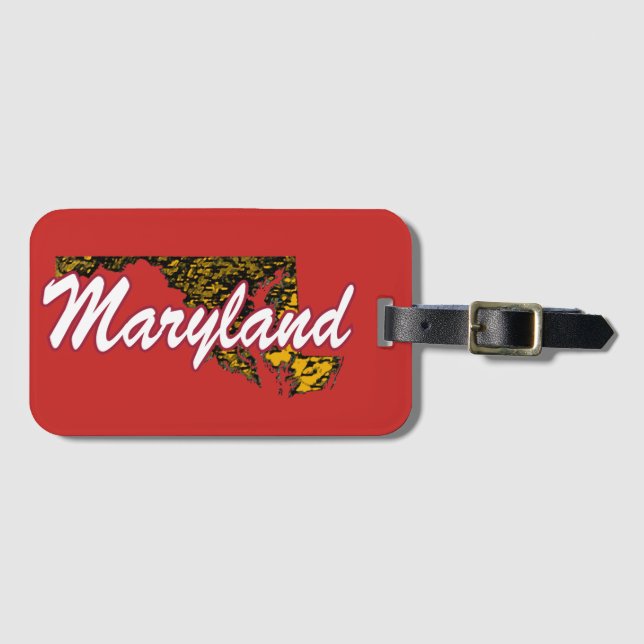 Maryland Luggage Tag (Front Horizontal)