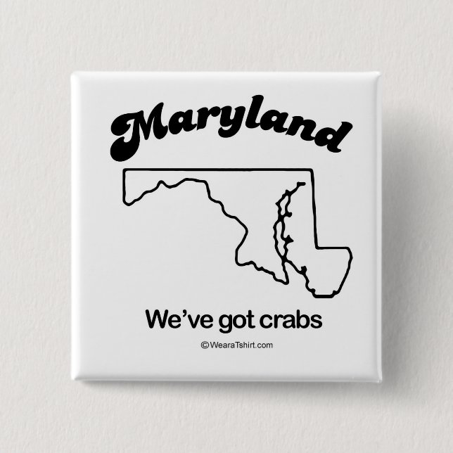 MARYLAND - "MARYLAND STATE MOTTO" T-shirts and Gea 15 Cm Square Badge (Front)