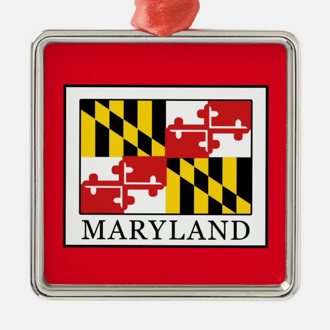 Maryland Metal Tree Decoration (Front)