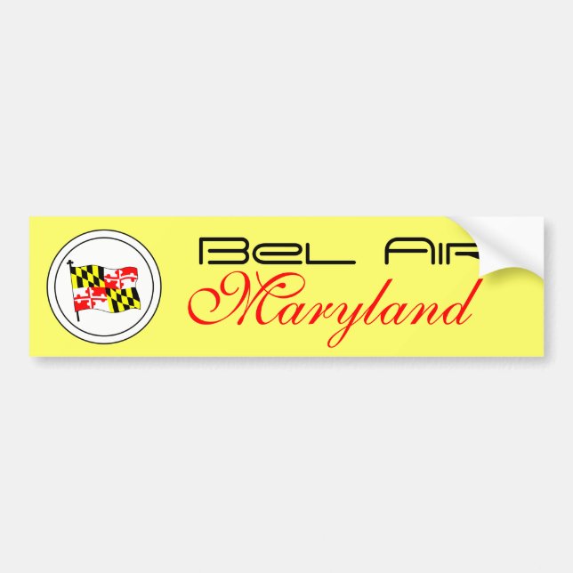 MARYLAND, MISC. CITY BUMPER STICKER (Front)