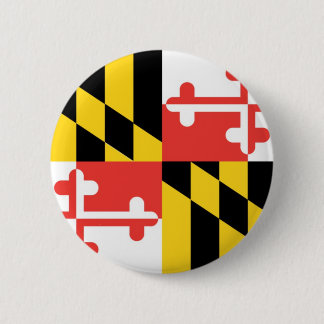 Maryland Official State Flag 6 Cm Round Badge