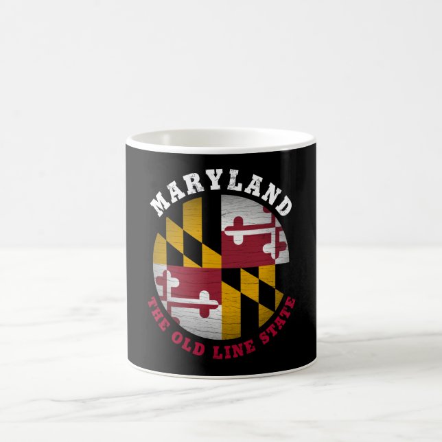MARYLAND OLD LINE STATE FLAG COFFEE MUG (Center)