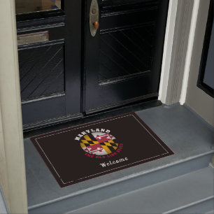 MARYLAND OLD LINE STATE FLAG DOORMAT