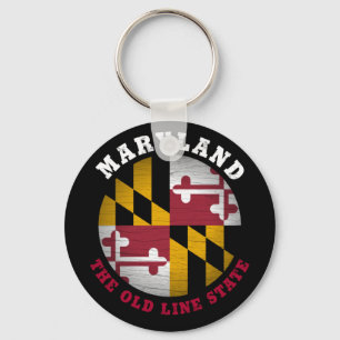 MARYLAND OLD LINE STATE FLAG KEY RING
