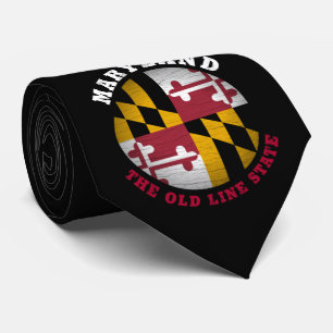 MARYLAND OLD LINE STATE FLAG TIE