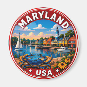 Maryland Old Line State Travel Magnet