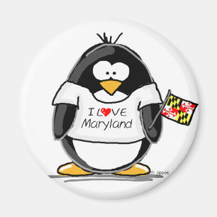 Maryland Penguin Magnet