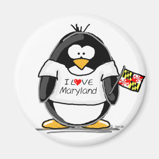 Maryland Penguin Magnet
