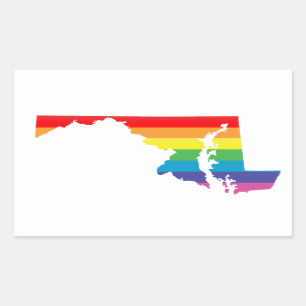 maryland pride rectangular sticker