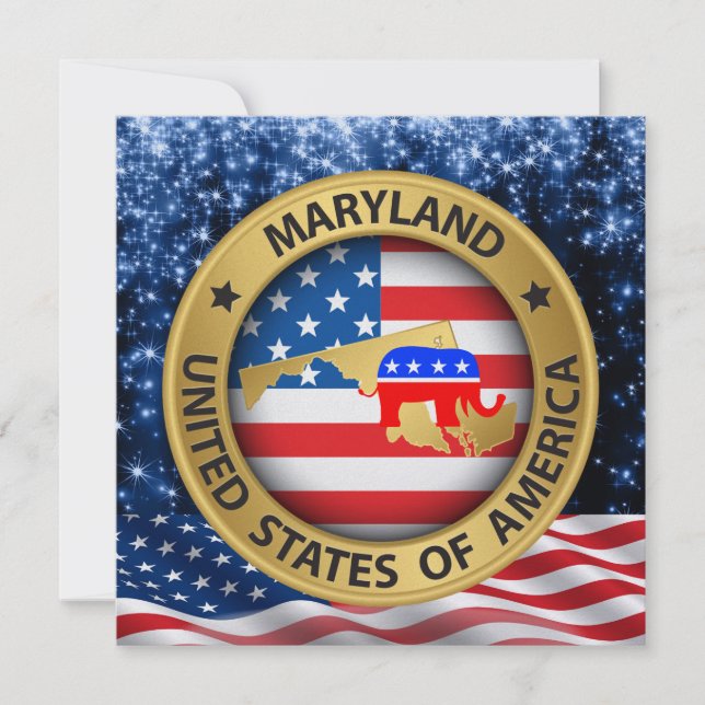 Maryland Republican Patriotic Invitation - srf (Front)