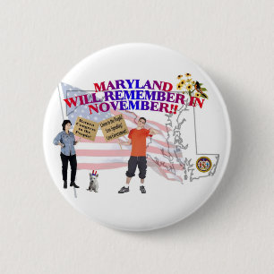 Maryland - Return Congress to the People! 6 Cm Round Badge