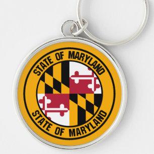 Maryland Round Emblem Key Ring