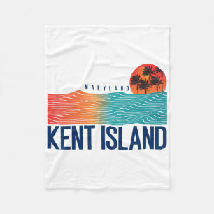 Maryland Sandy Point Men Surfing Women Fleece Blanket