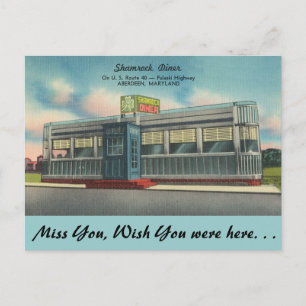 Maryland, Shamrock Diner Postcard