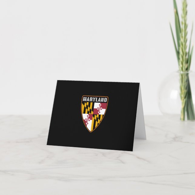Maryland Shield Thank You Card (Front)