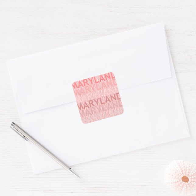 Maryland Square Sticker (Envelope)