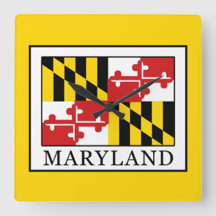 Maryland Square Wall Clock
