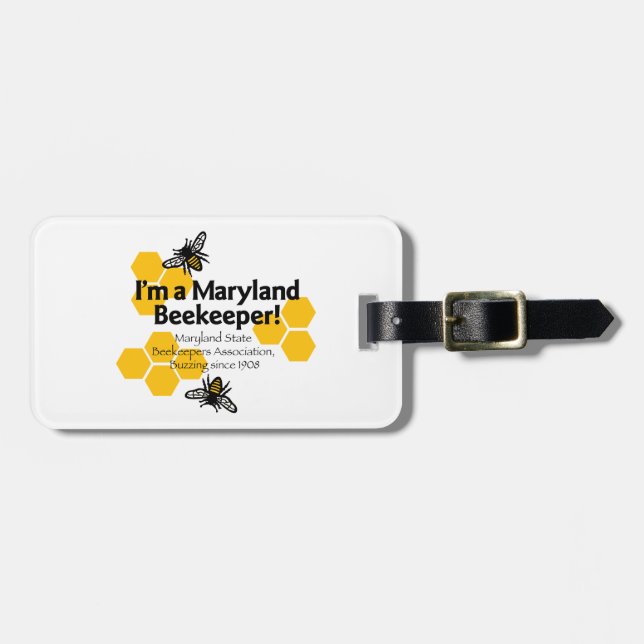 Maryland State Beekeepers Association Tag (Front Horizontal)