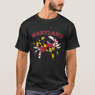 Maryland State Blue Crab Pride Flag T-Shirt