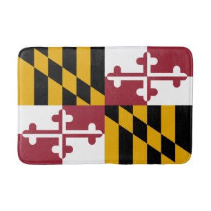 Maryland State Flag Bath Mat
