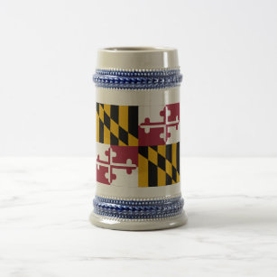 Maryland State Flag Beer Stein