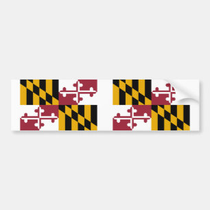 Maryland State flag Bumper Sticker